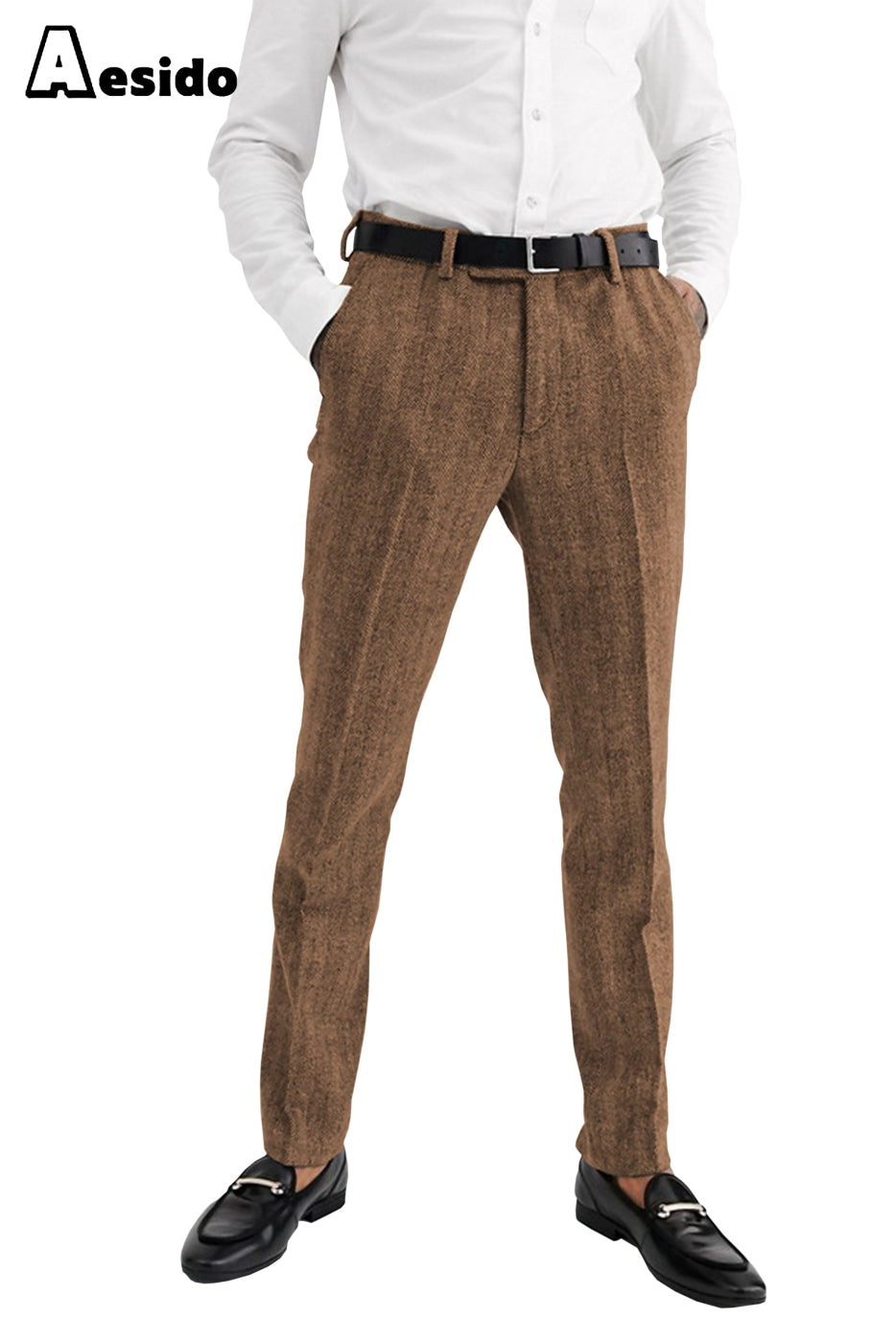 mens brown herringbone dress pants product info and reviews Men's Brown Tweed Suit Pants, 31 Regular, Slim Fit