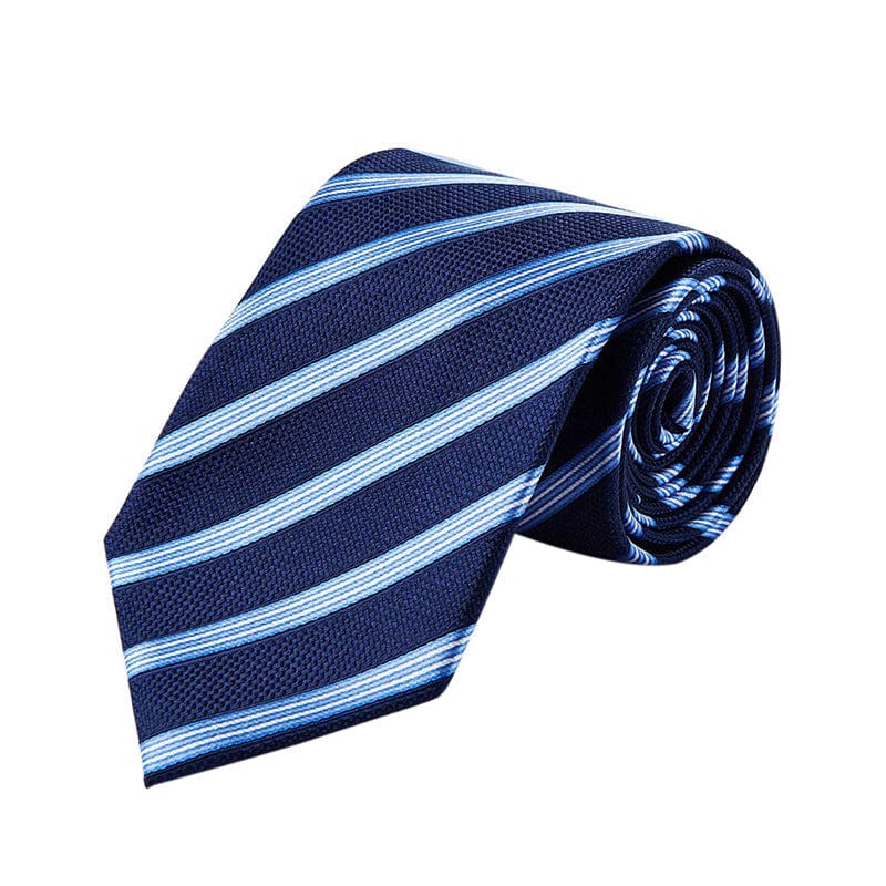 aesido Men's Jacquard Stripe Silk Tie
