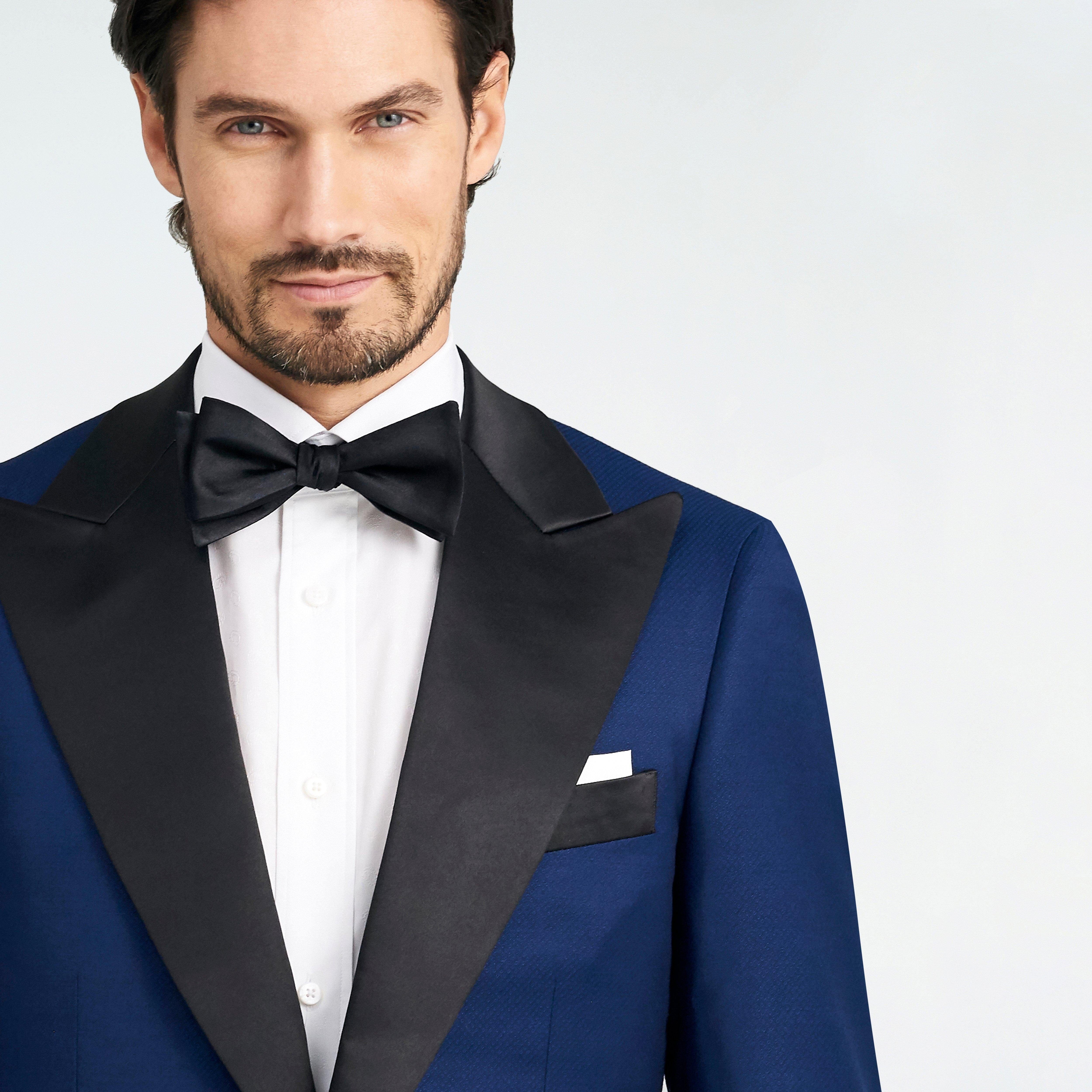 aesido Men’s Navy Blue Blazer – Peak Lapel, Single-Breasted