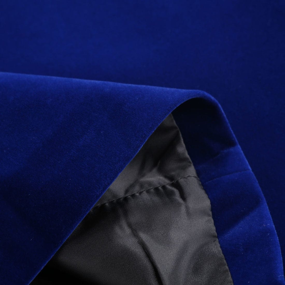 aesido Men's Royal Blue Velvet Blazer