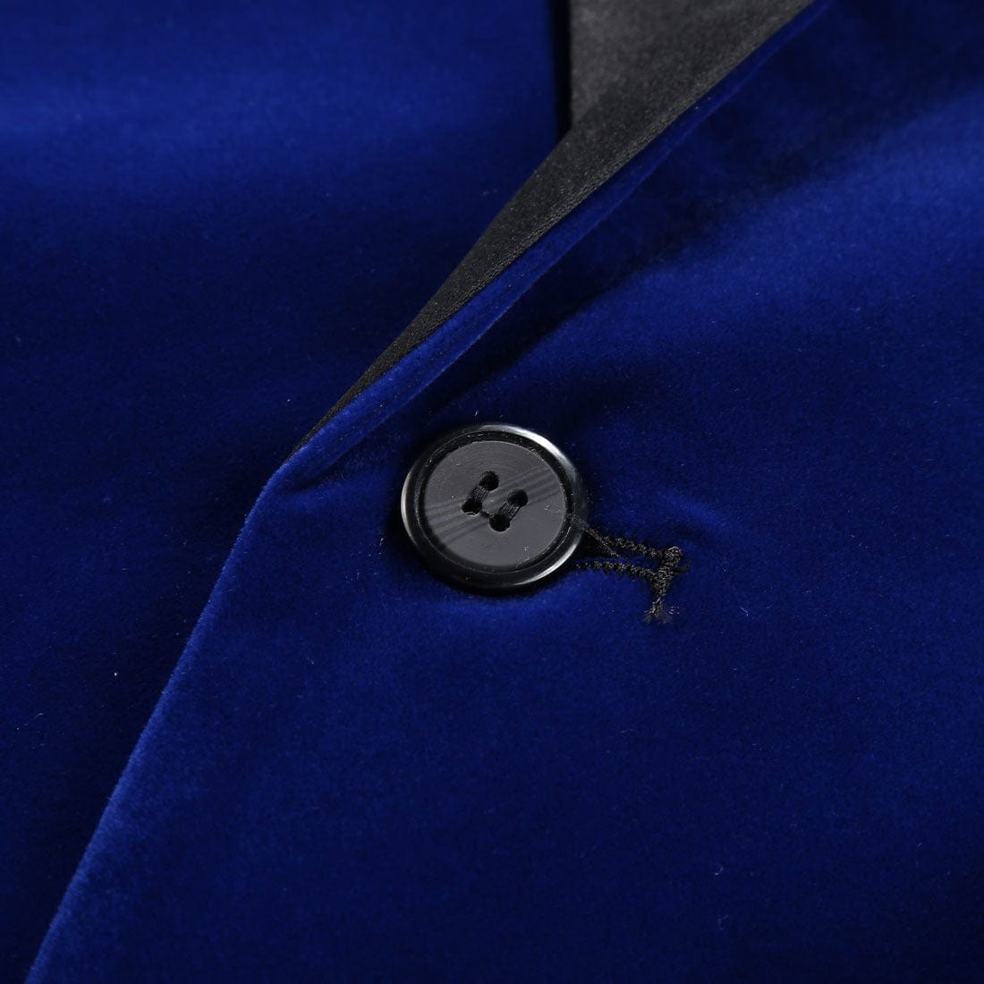 aesido Men's Royal Blue Velvet Blazer
