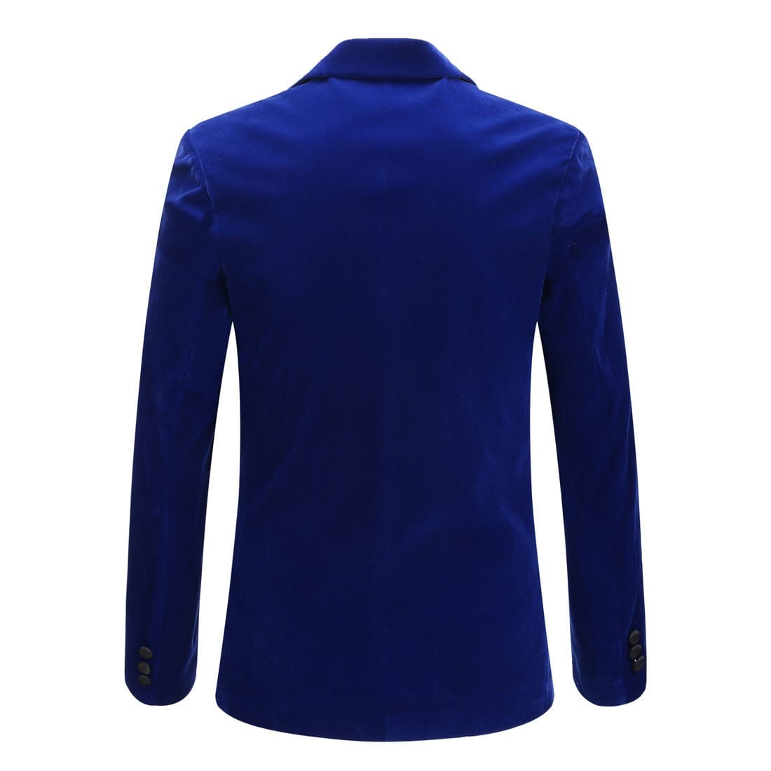 aesido Men's Royal Blue Velvet Blazer