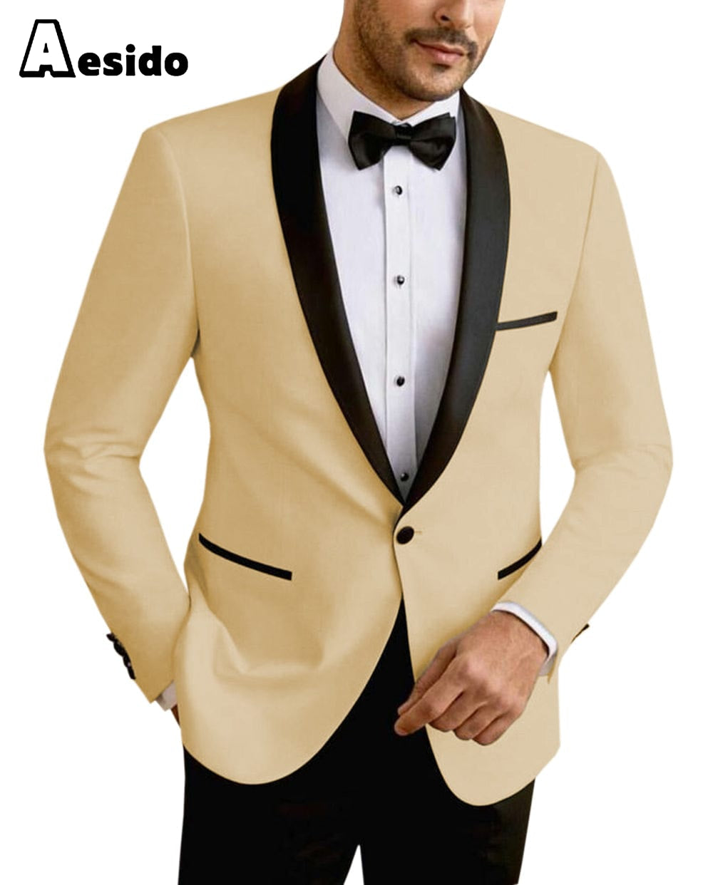 Men s Shawl Lapel Blazer For Party Aesido