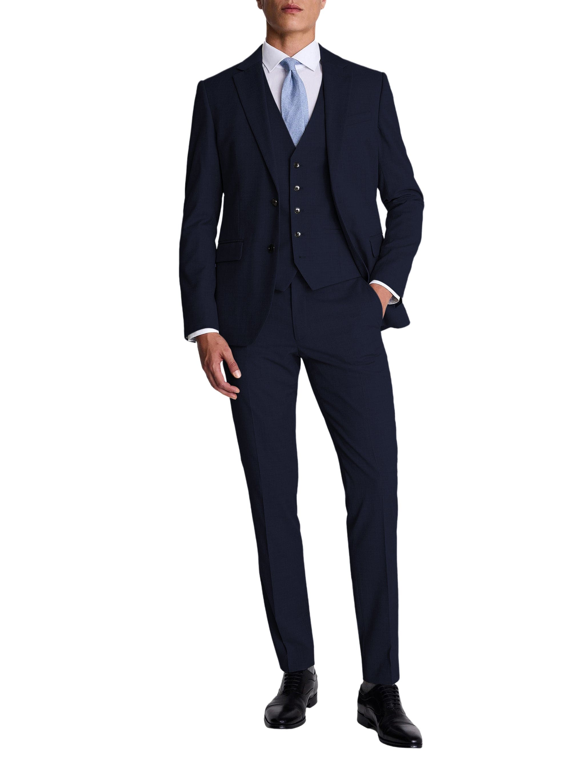 Men's Silver 3-Piece Suit Set – Blazer, Vest & Pants
