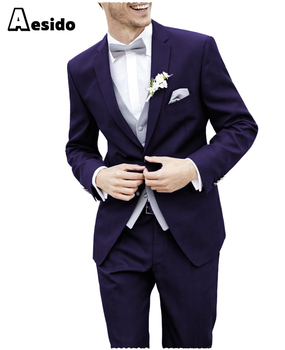 Men's Suit 2 Pieces Double Buttons Notch Lapel Jacket Men's Suit 2 Pieces Double Buttons Notch Lapel Jacket