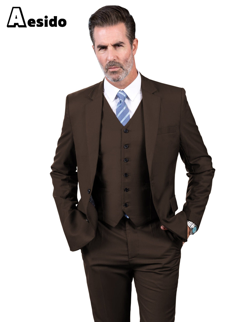 KUDORO Heren Pakken 3-delig Slim Fit Pak Casual Business Bruiloft KUDORO Heren Pakken 3-delig Slim Fit Pak Casual Business Bruiloft