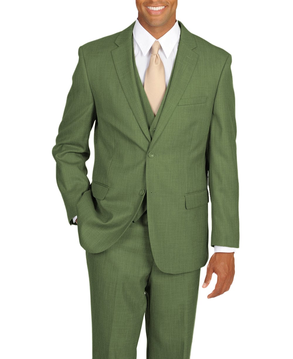 aesido Men's Suit 3 Piece Notch Lapel Jacket（Blazer+Vest+Pants）