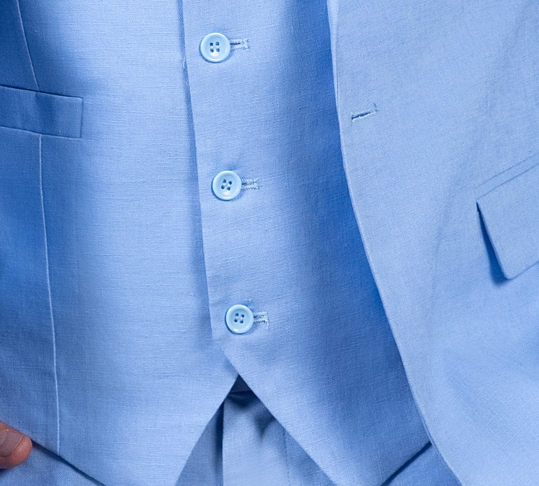 aesido Men's Suit 3 Piece Single Buttons Jacket (Blazer+Vest+Pants)