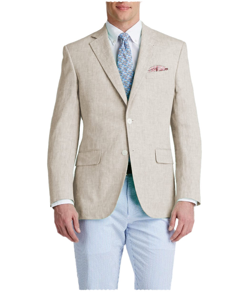 aesido Men's Suit Notch Lapel Double Button Blazer