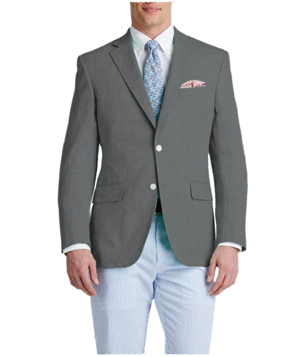 aesido Men's Suit Notch Lapel Double Button Blazer