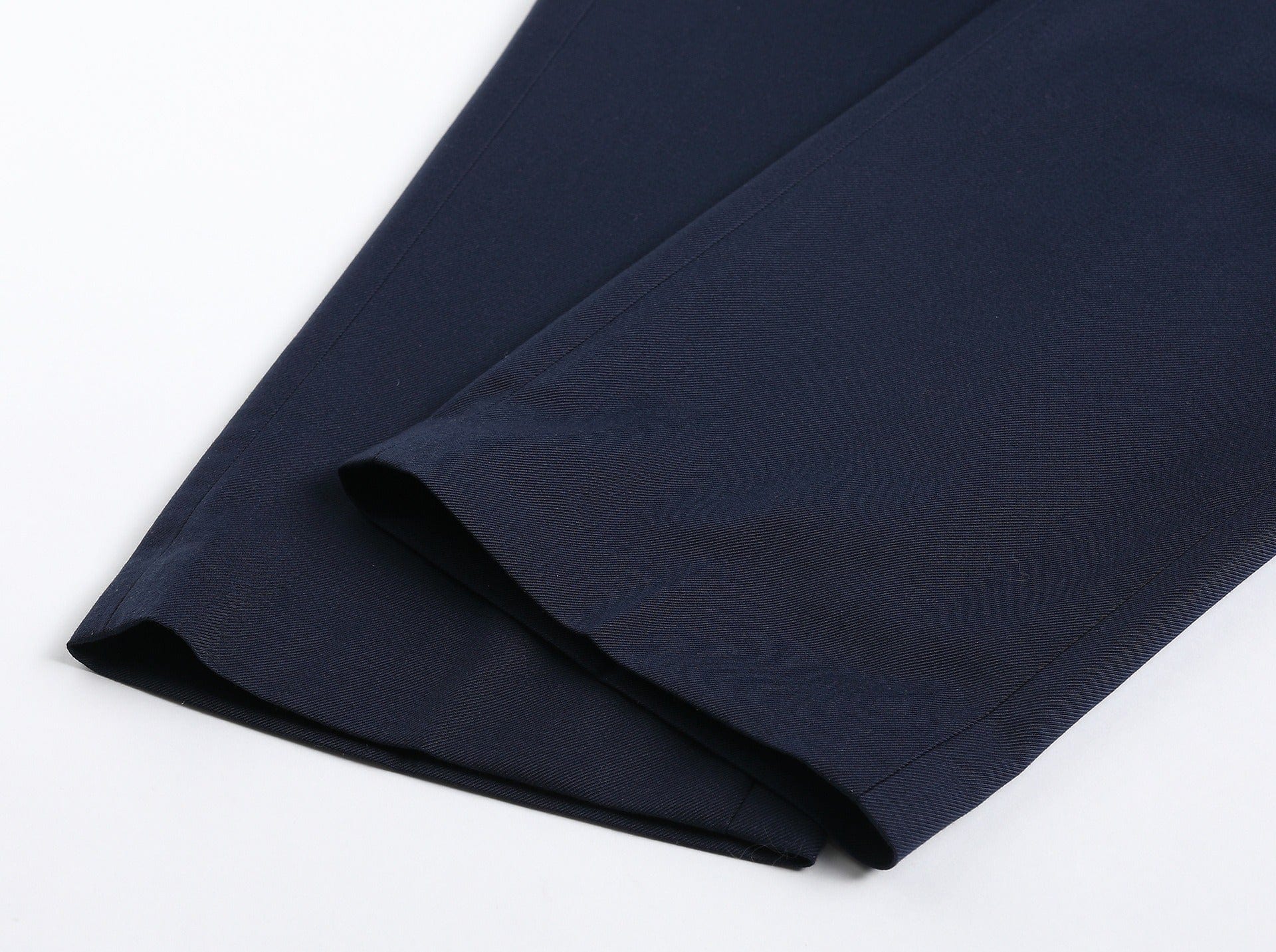 aesido Navy Men's Plus Size Solid Color Slim Fit Two-Piece Zhongshan Suit