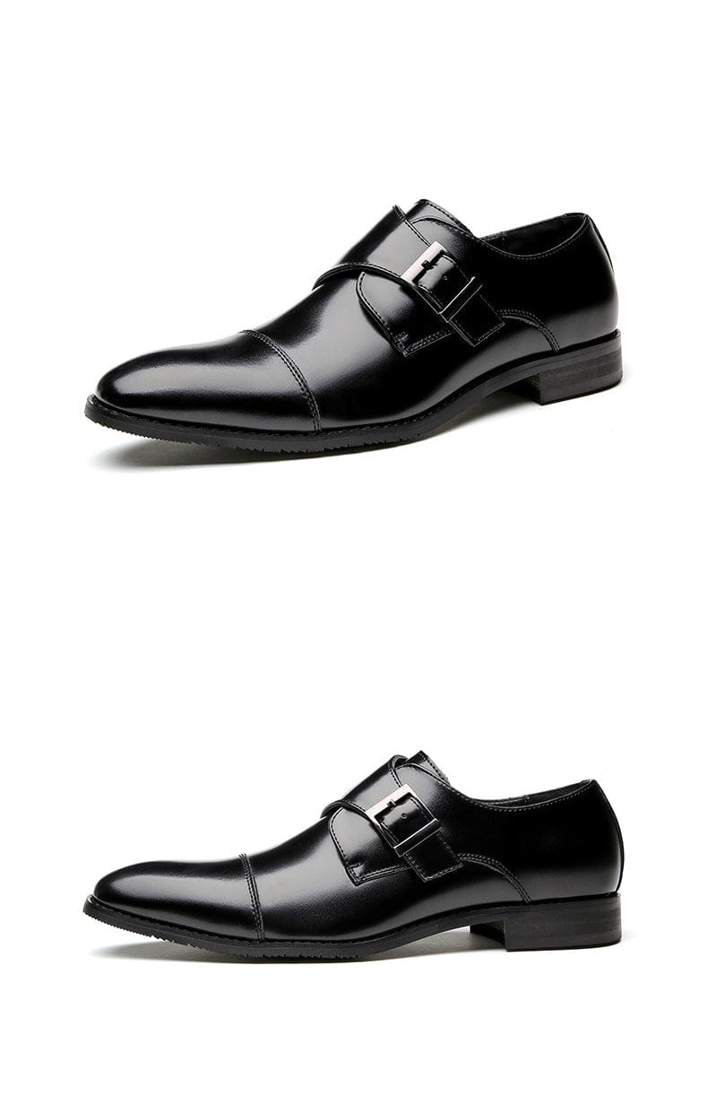 aesido New Men's Genuine Leather Business Shoes