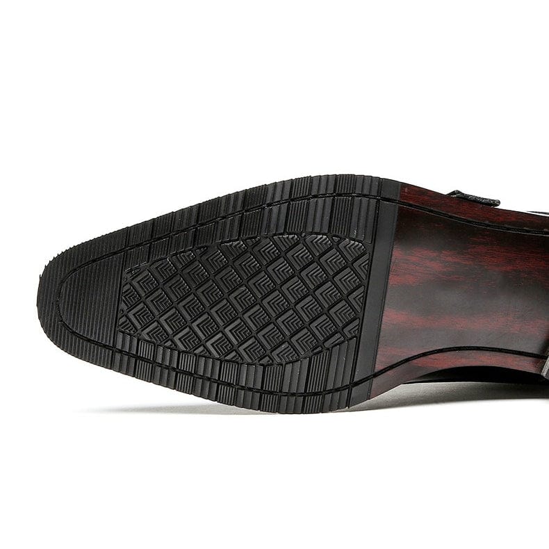aesido New Men's Genuine Leather Business Shoes