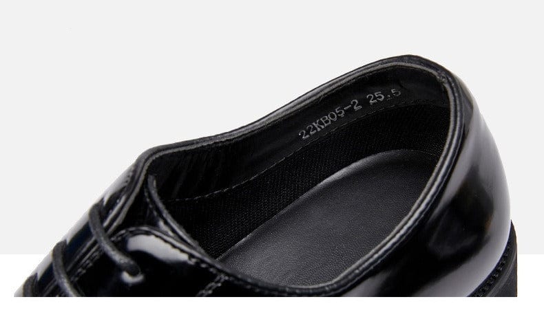 aesido New Summer Open Edge Pearl Patent Leather Pointed Toe Men's Leather Shoes