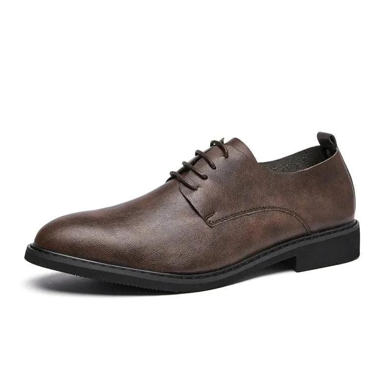 aesido Spring Summer Business Casual Soft Leather Shoes For Men