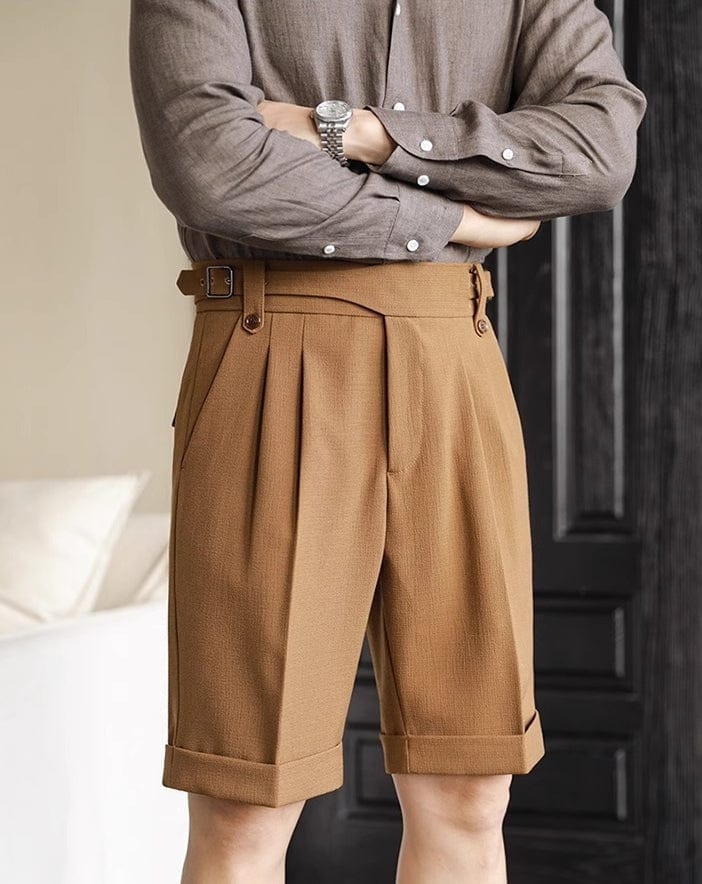 aesido Summer Breathable High Waist Casual Men's Shorts