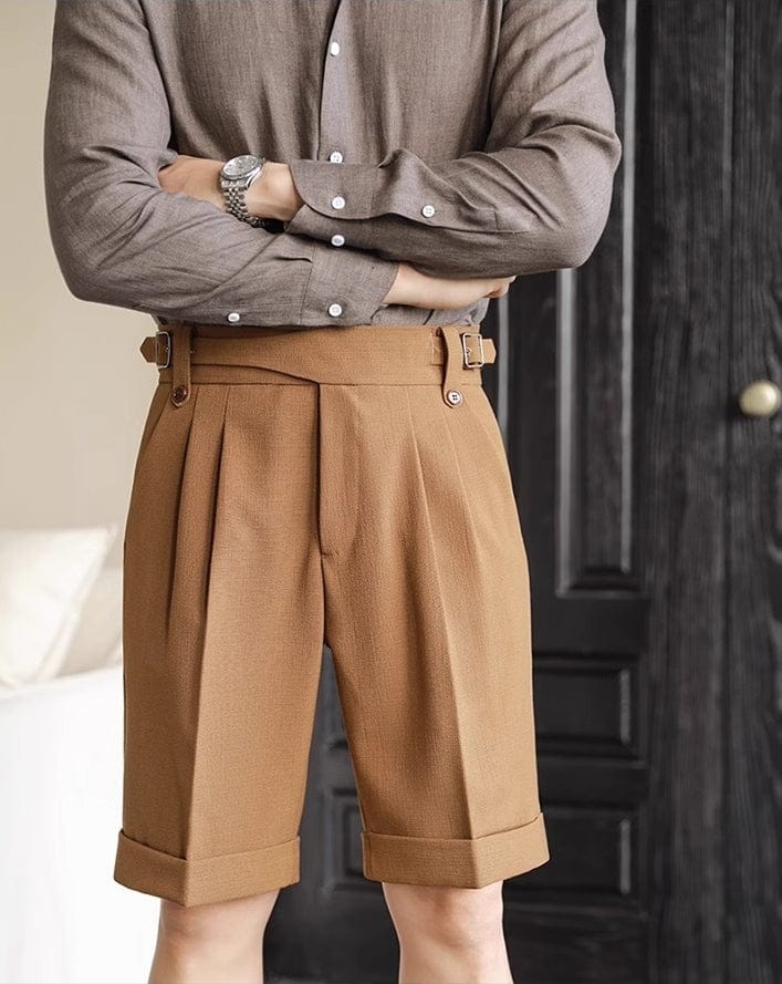 aesido Summer Breathable High Waist Casual Men's Shorts