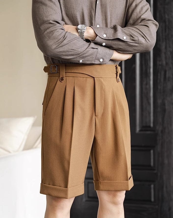 aesido Summer Breathable High Waist Casual Men's Shorts