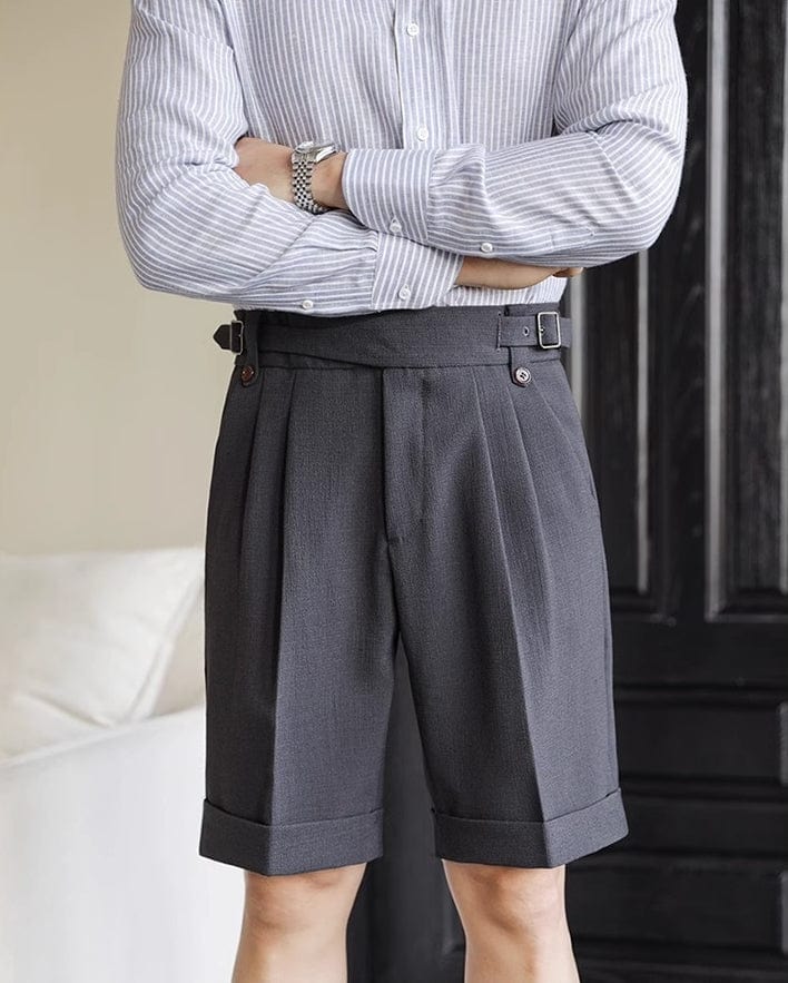 aesido Summer Breathable High Waist Casual Men's Shorts