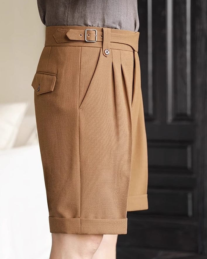 aesido Summer Breathable High Waist Casual Men's Shorts
