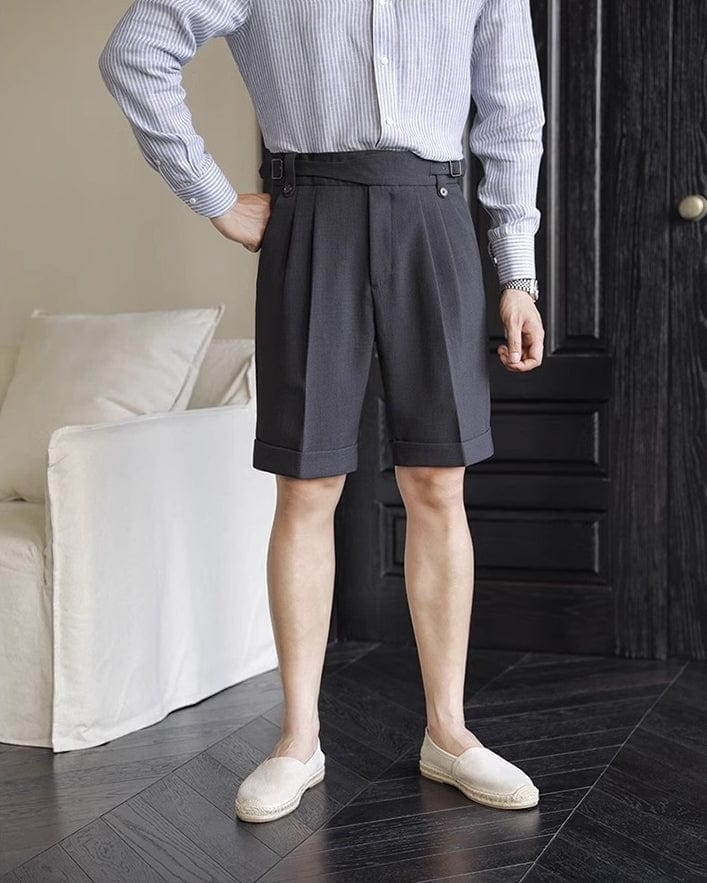 aesido Summer Breathable High Waist Casual Men's Shorts