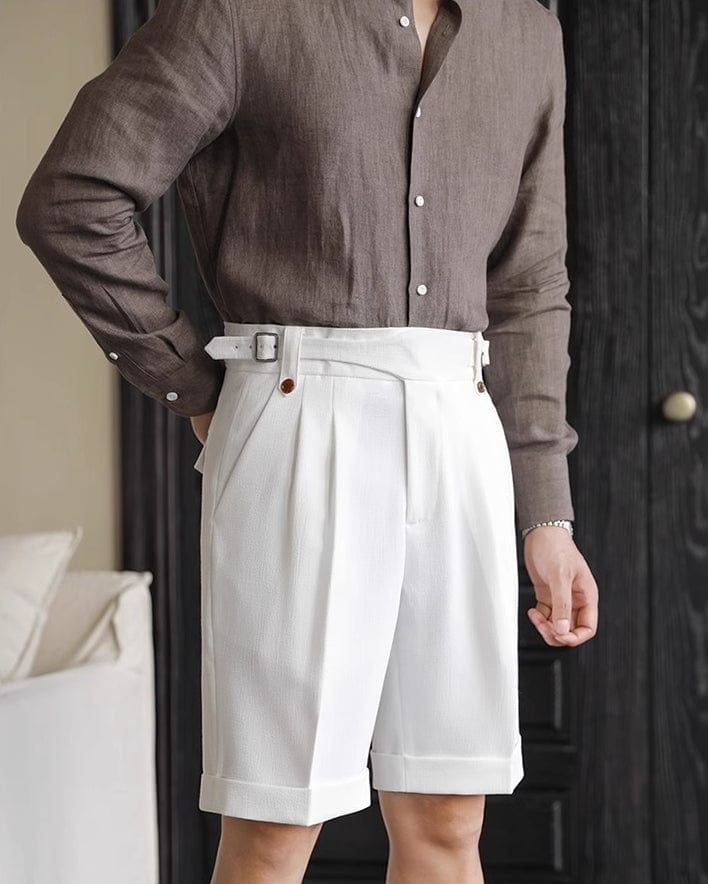 aesido Summer Breathable High Waist Casual Men's Shorts