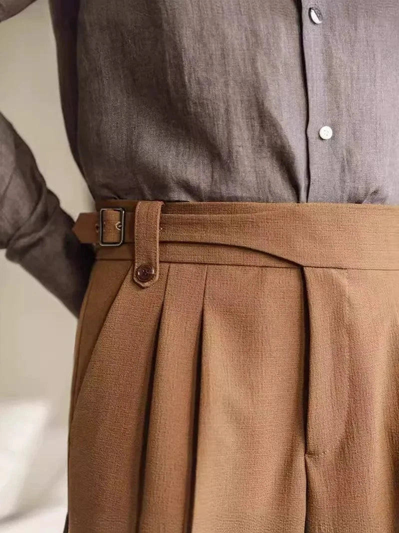 aesido Summer Breathable High Waist Casual Men's Shorts