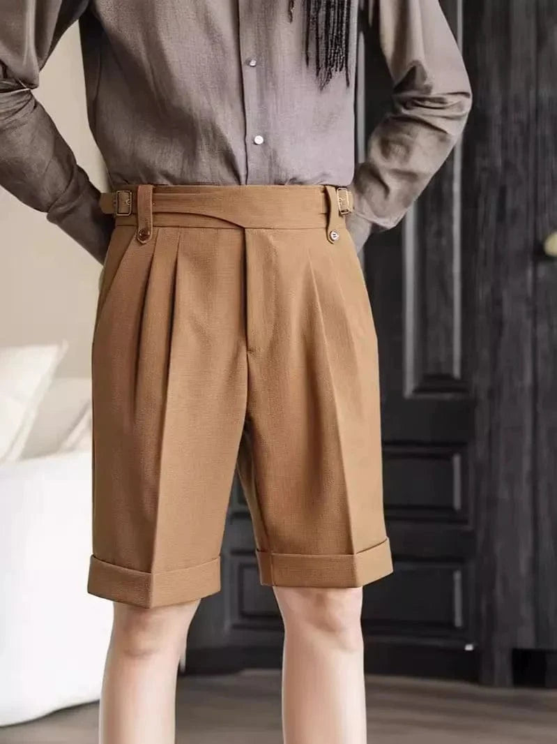 aesido Summer Breathable High Waist Casual Men's Shorts