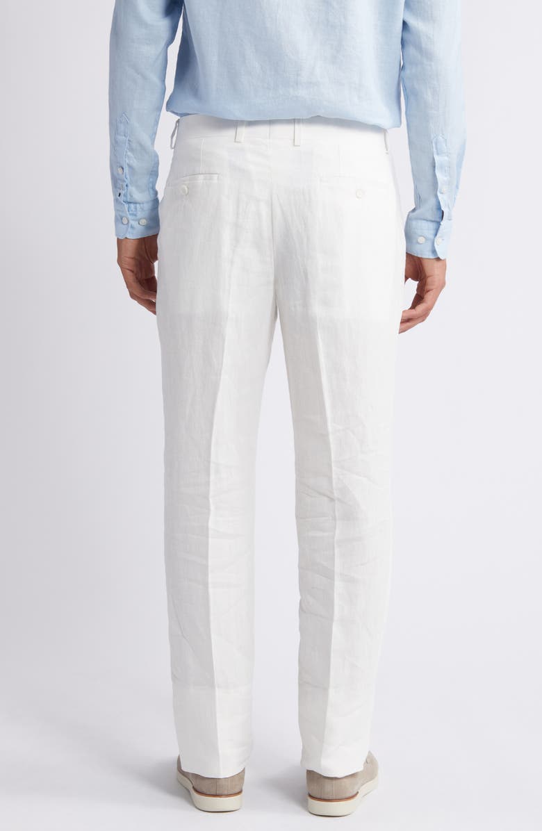 Aesido Summer White Linen Casual Men's Pants White / 30W X 30L Aesido Summer White Linen Casual Men's Pants White / 30W X 30L