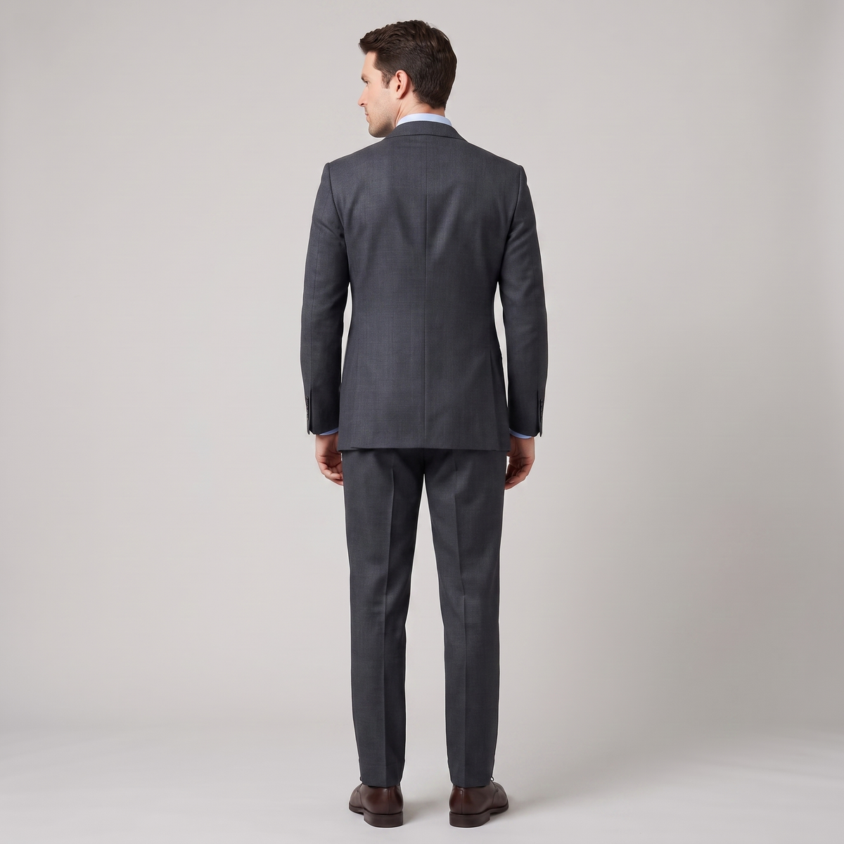 Aesido Business Men's 2 Pieces Notch Lapel Business Casual Men's Suit  (Blazer+Pants)