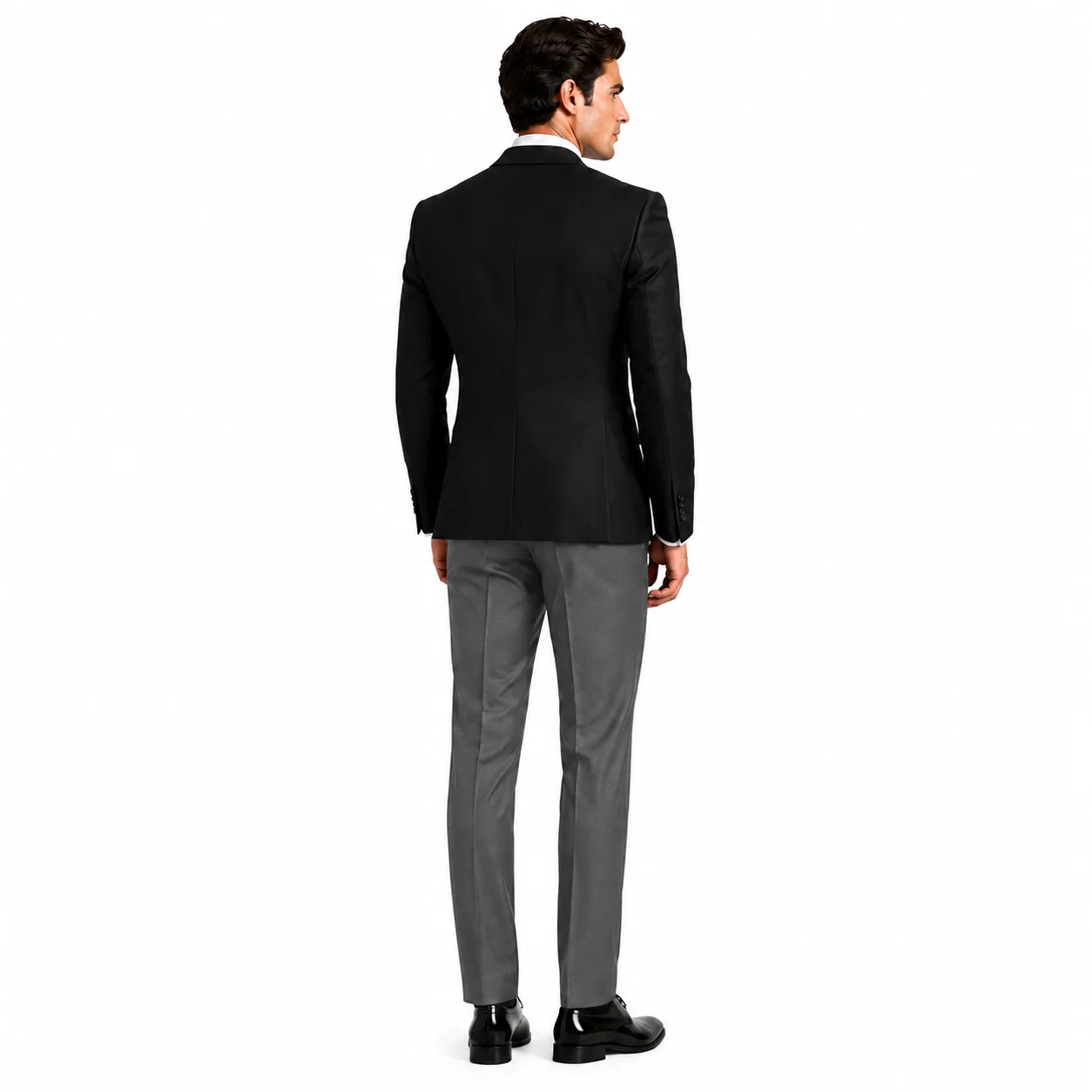Formal Men's Suits Slim Fit 3 Pieces Notch Lapel Tuxedos (Blazer+Vest+Pant)